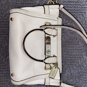 Coach White Shoulder Bag